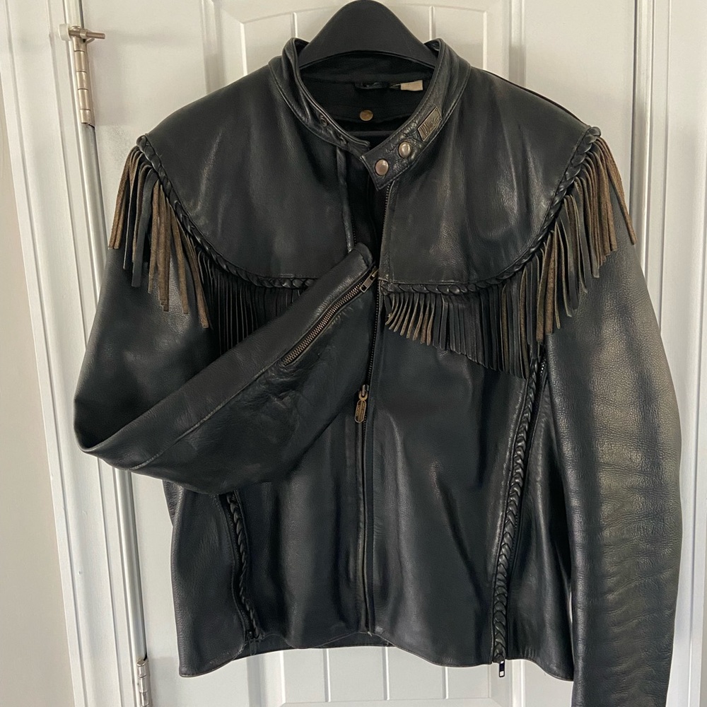 PRICE DROPPED - Harley Davidson Willie G leather jacket/coat